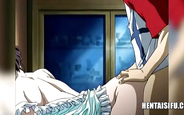 On all fours stepmom yields to stepson passion in jealous anime eyes