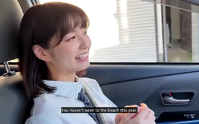 Intense beach date ends in wild teen seduction and hard sex at his place
