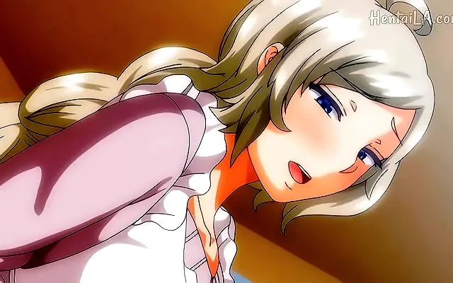 Close up POV style with seductive anime twins in steamy action