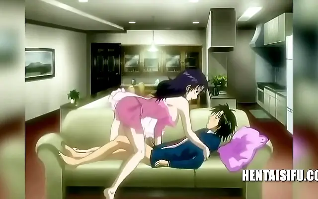 Horny MILF Seduces Step Nephew in Anime Family Taboo Hentai