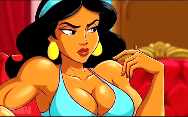 一个 人妻丰满 露脸 Aladdin and Jasmine's Naughty Wishes with the Genie Busty Hentai Fun