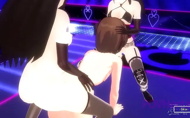 On All Fours Futanari Girls Peg You in 3D Hentai Domination