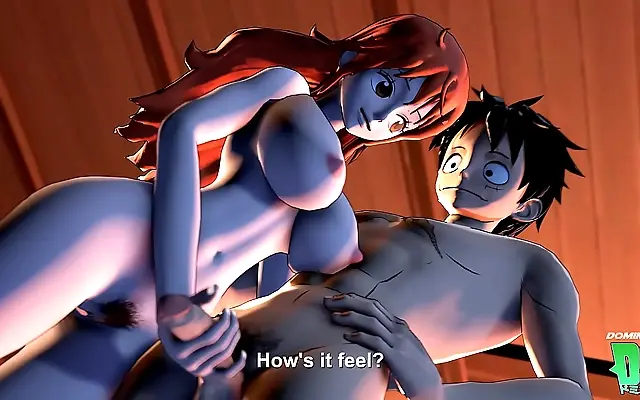 Nami Takes Luffy to School in Busty 3D Hentai Bliss