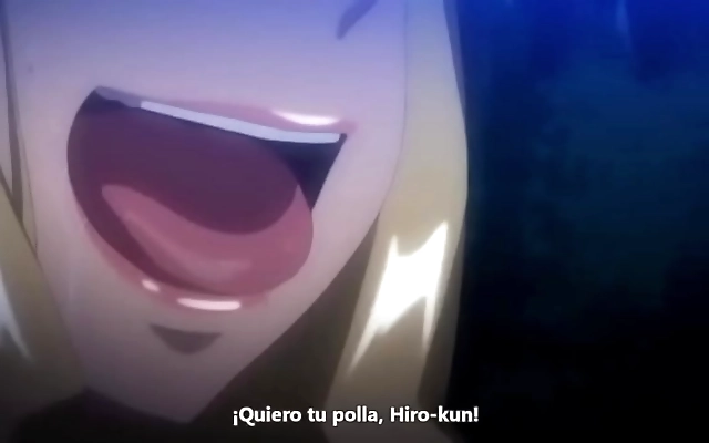 Straddles her lover in steamy anime passion