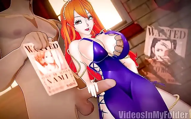 Grand Line Encounter Nami Shares Steamy Handjob Fantasy