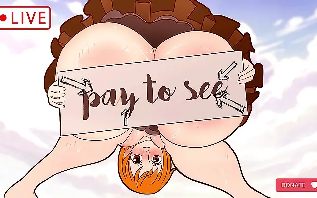 Webcam Siren Nami Gets Ravaged in One Piece Hentai Action