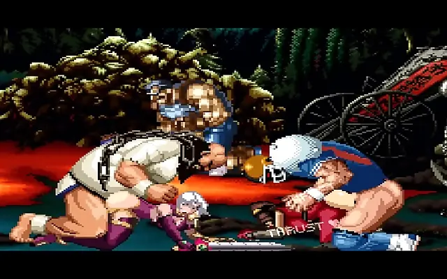 Two steamy characters heat up the screen in Mugen showcase