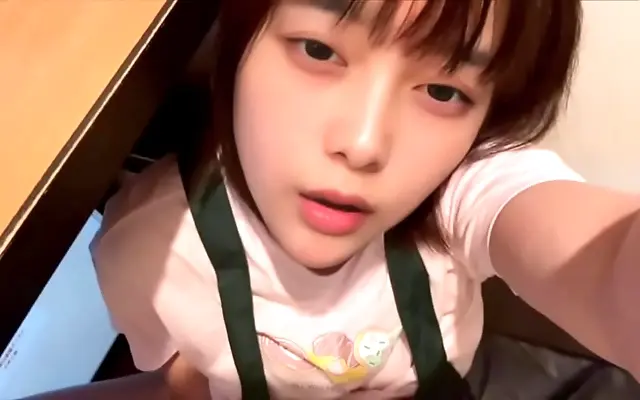 She moans through her own pleasure after finding used tissues while cleaning