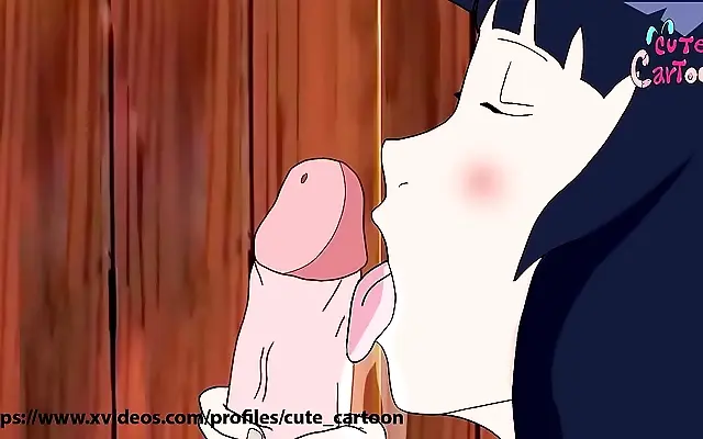 Hinata rides Naruto in passionate anime bedroom romance