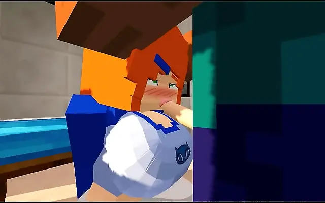 Redhead Sucks Me Dry While Cat Girl Jenny Watches