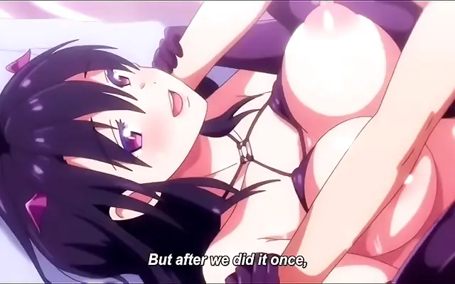 Straddles the Demon With Big Boobs and a Thirsty Pussy