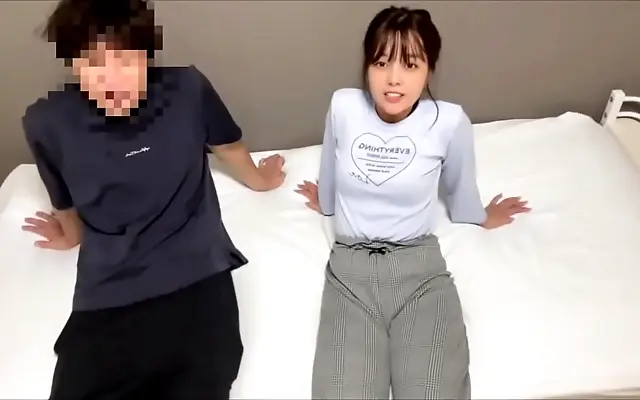 Japanese couple's intimate session heats up with his massive cock inside her