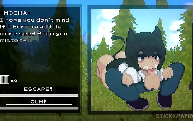 Tattooed succubus shares her big ass friend in wild hentai game action