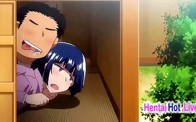 同性男男 她的 H视频 +高潮 Behind him she rides deep in anime heat with big-tits bouncing wild