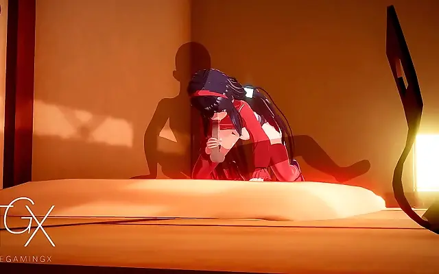 In Mita's Virtual World Busty Anime Babe Takes On All Positions