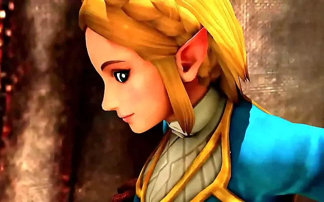 Bathroom Zelda Facesits Her Big Ass on Linkle