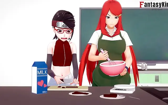POV Kushina Uzumaki gets claimed while Sarada Uchiha burns with jealousy