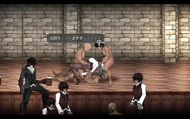 Bunny Girl Gangbang Orgy on Stage Cum Fest