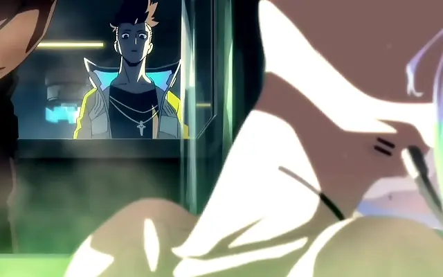 国产国 级久久久 人人摸 欧美+ Leather bodysuit thrills in cyberpunk anime ecstasy