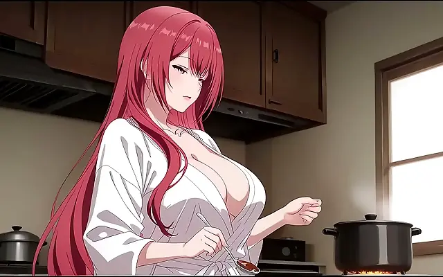 Stepson Walks In On Busty Milf In Tiny Robe For Steamy Encounter