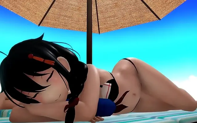Passionate Shigure brings wild anime heat in this intense MMD fantasy