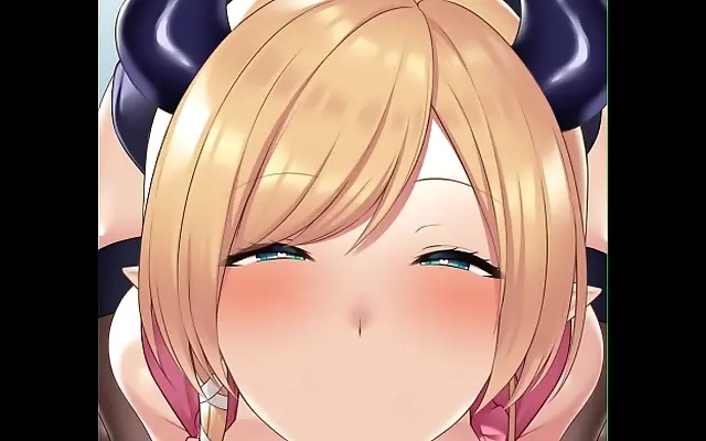 Silk blindfold tease leads to passionate animated blowjob with Yuzuki Choco