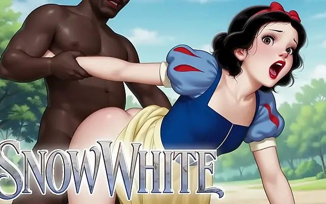 Snow White 3D Hentai Teen Gets Fucked by BBC in Wild Interracial Gangbang