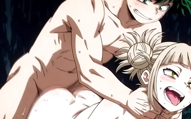 Midoriya and Toga's Intense Anime Passion