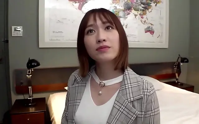 Japanese amateur babe gets wild at home oil soaked big tits sex part 1