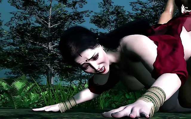 Savita the Temptress Lures Her Brother in Law for a Wild Jungle Fuck