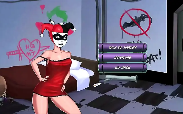 Harley Quinns Passionate Surrender in DC Comics Hentai Game