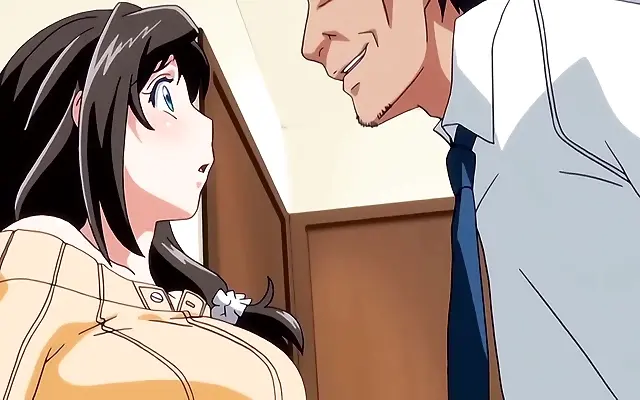 Candlelit seduction with a busty anime wife in hardcore creampie fantasy