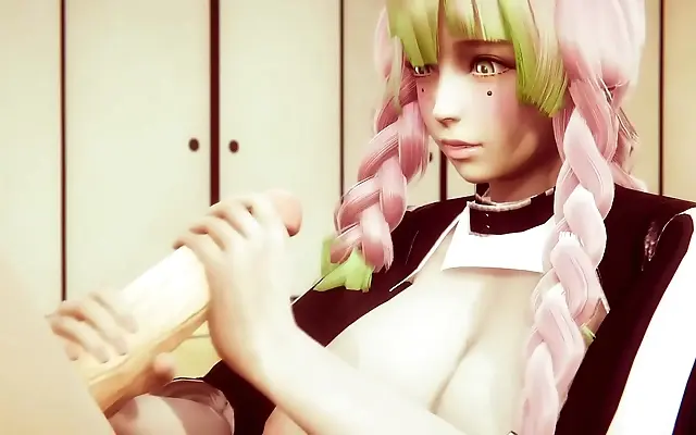 Banging Mitsuri Kanroji in hot uncensored anime action with big tits and ass