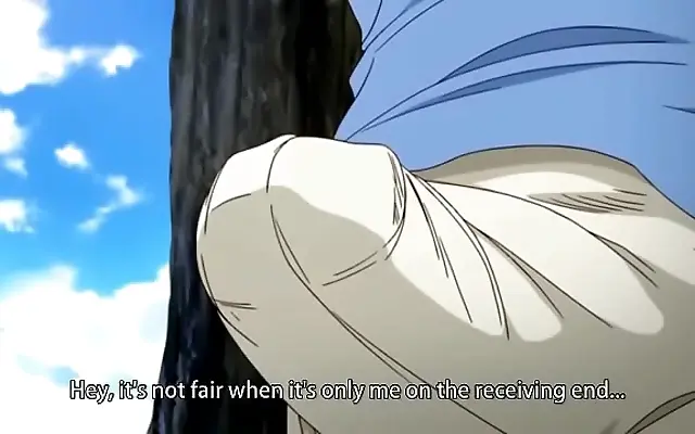 Tattooed thigh grips as anime passion ignites in forbidden fantasy