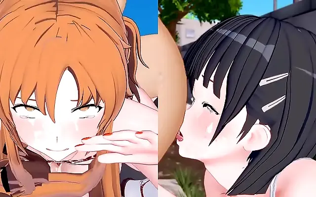fucking Asuna hard in Suguga's fantasy world
