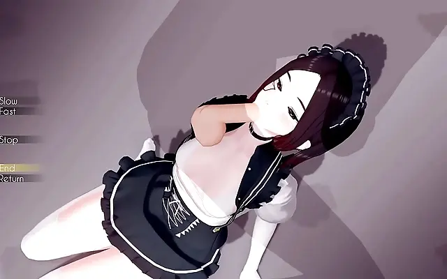 Her Electric Maid Fantasy Unfolds in Sensual 3D Hentai Visual Novel