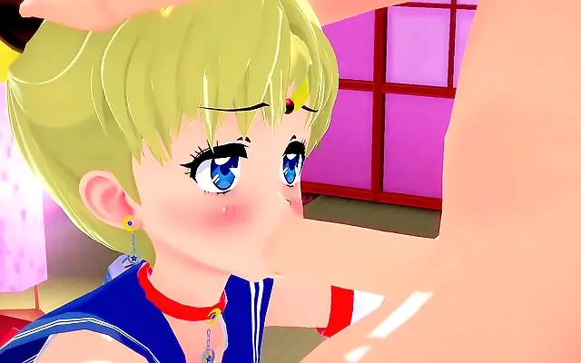 On all fours she takes his cock with wild anime passion uncensored