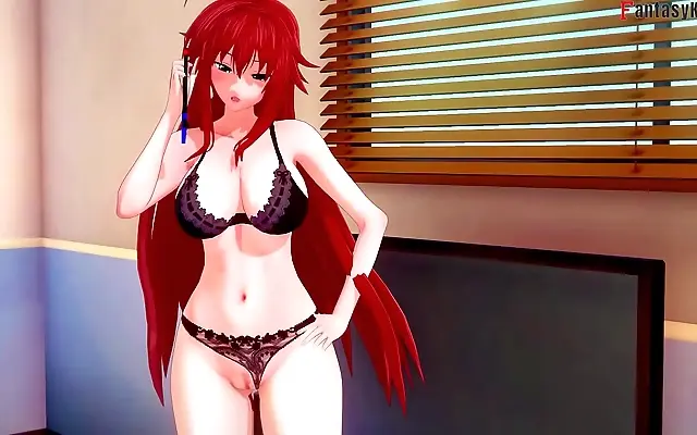 老熟妇 邻居做爰 狠狠躁 Two Hot Demons Rias and Akeno Tempt You for Naughty Fun
