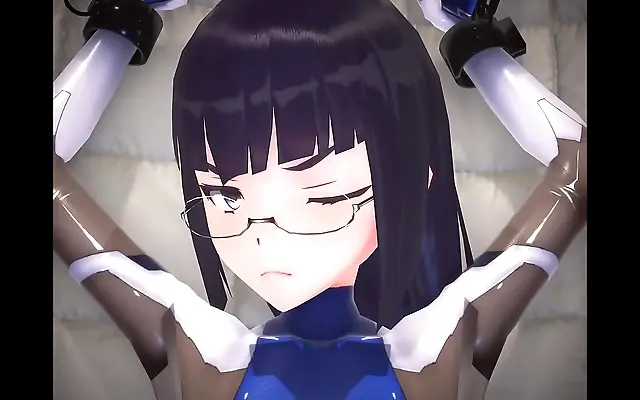 Crimson Glow POV with Busty Anime Office Lady in MMD Hentai Animation
