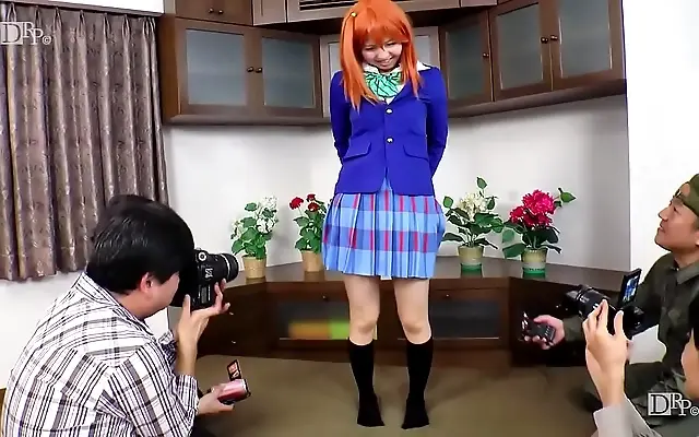 Intimate fan meet turns wild with shaved Japanese beauty