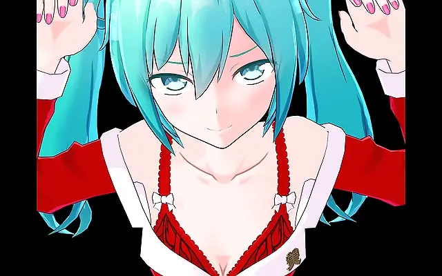 Explore Hatsune Miku's Naughty Santa Fantasy in POV Hentai Animation