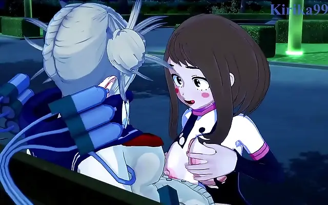少妇2 全文 情在线 女生 Frenzied futa frenzy with Ochako and Toga in wild anime heat