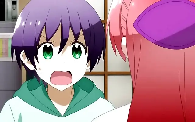Emerald Green Sheets Wrap Around Her As She Plays&Eta;ntai Tonikaku Kawaii Ep2