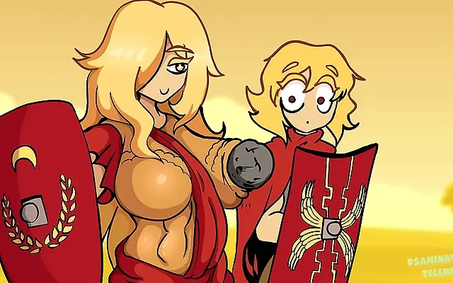 Roman Empress in Boob Armor Tempts You in This Anime Teaser