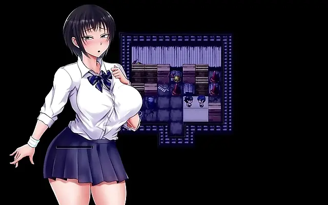 Mirror reflects Masarus summer scars in this NTR hentai game