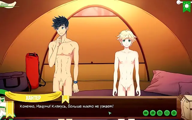 Hunter moans my name during our secret forest hookup at friends camp