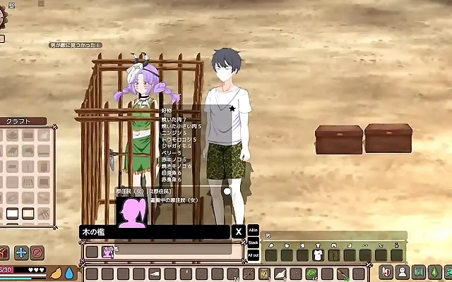 Raising Her Affection While Crafting a Cage and Aiming for Wall Sex