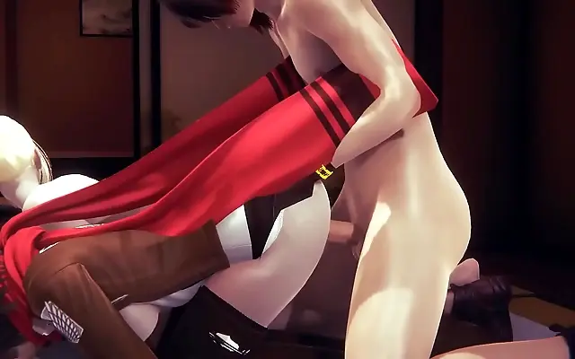 精品一区二区 亚洲一区二区 粗大 女生 Silk Curtains Frame Annie Leonhart in Intense Japanese Hentai Threesome