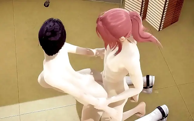 Shoko Sucks and Gets Fucked on Her Knees in the Japanese Library
