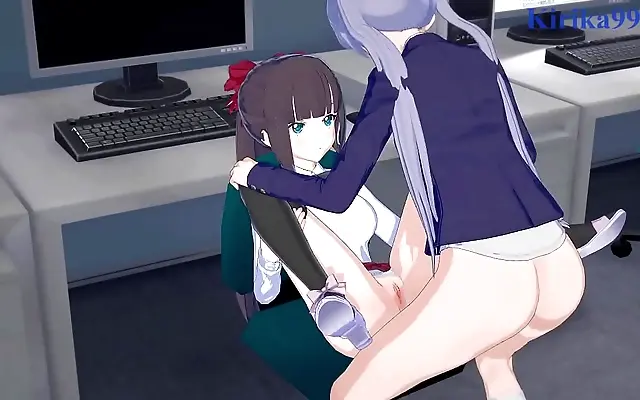 Charged passion with Aoba and Hifumi's intimate futa encounter New Game!